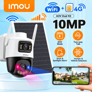 Caméra Imou AOV DUAL-LENS 4G/WIFI Batterie+Solar